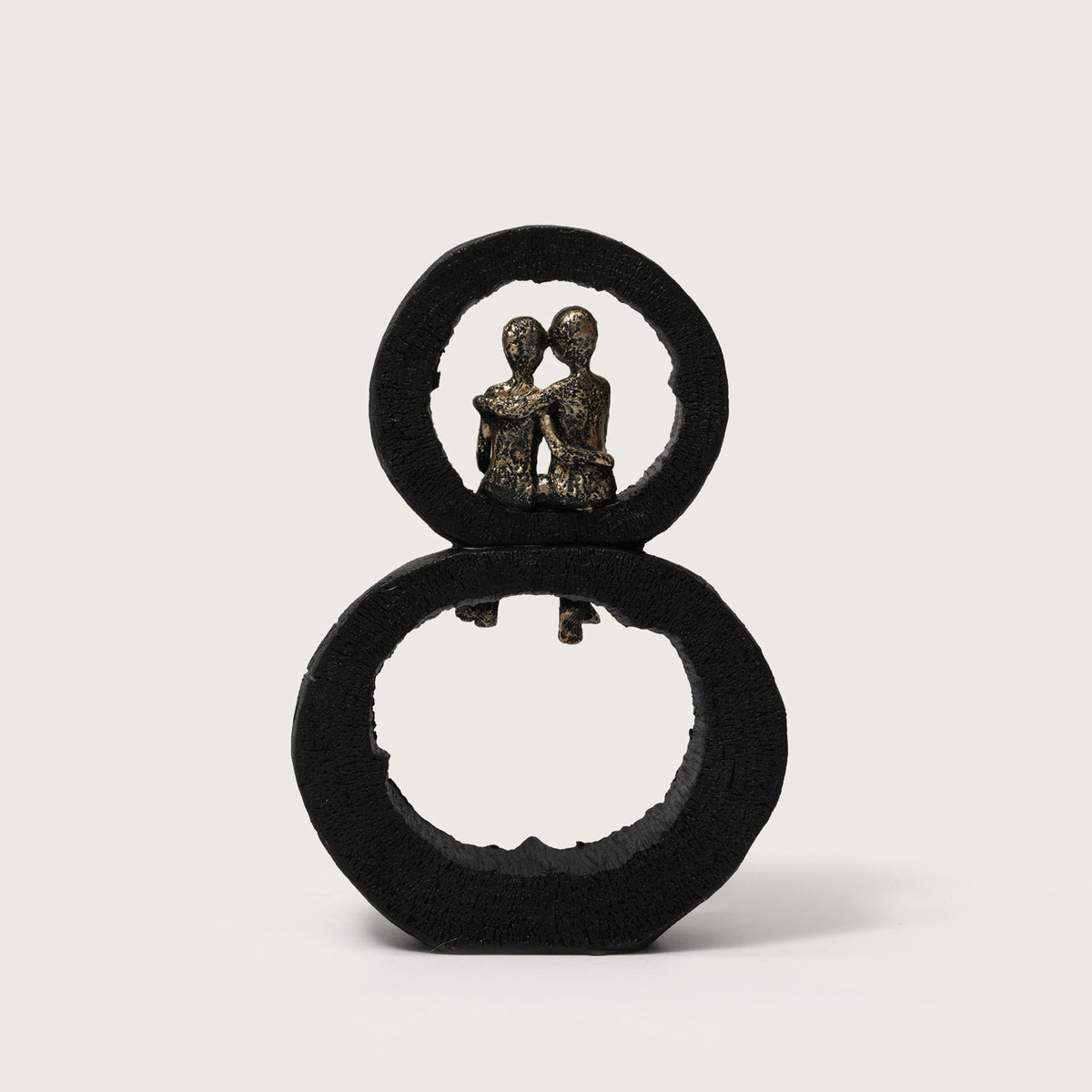 Golden-Arch Couple Statue on Infinity Base