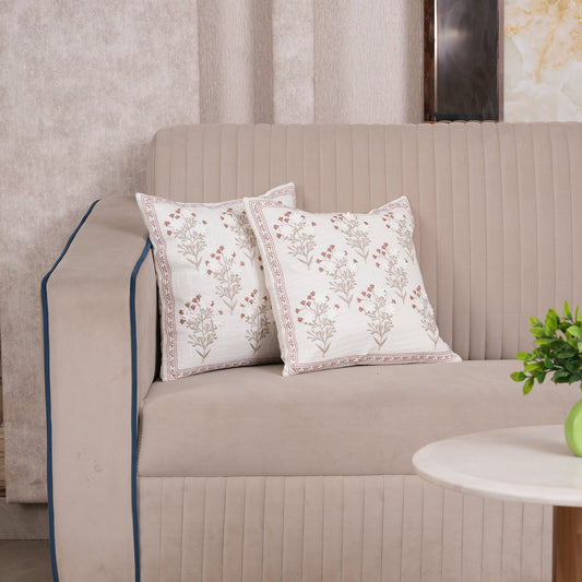 Botanical Daisy Accent Cushion Cover - Set of 2
