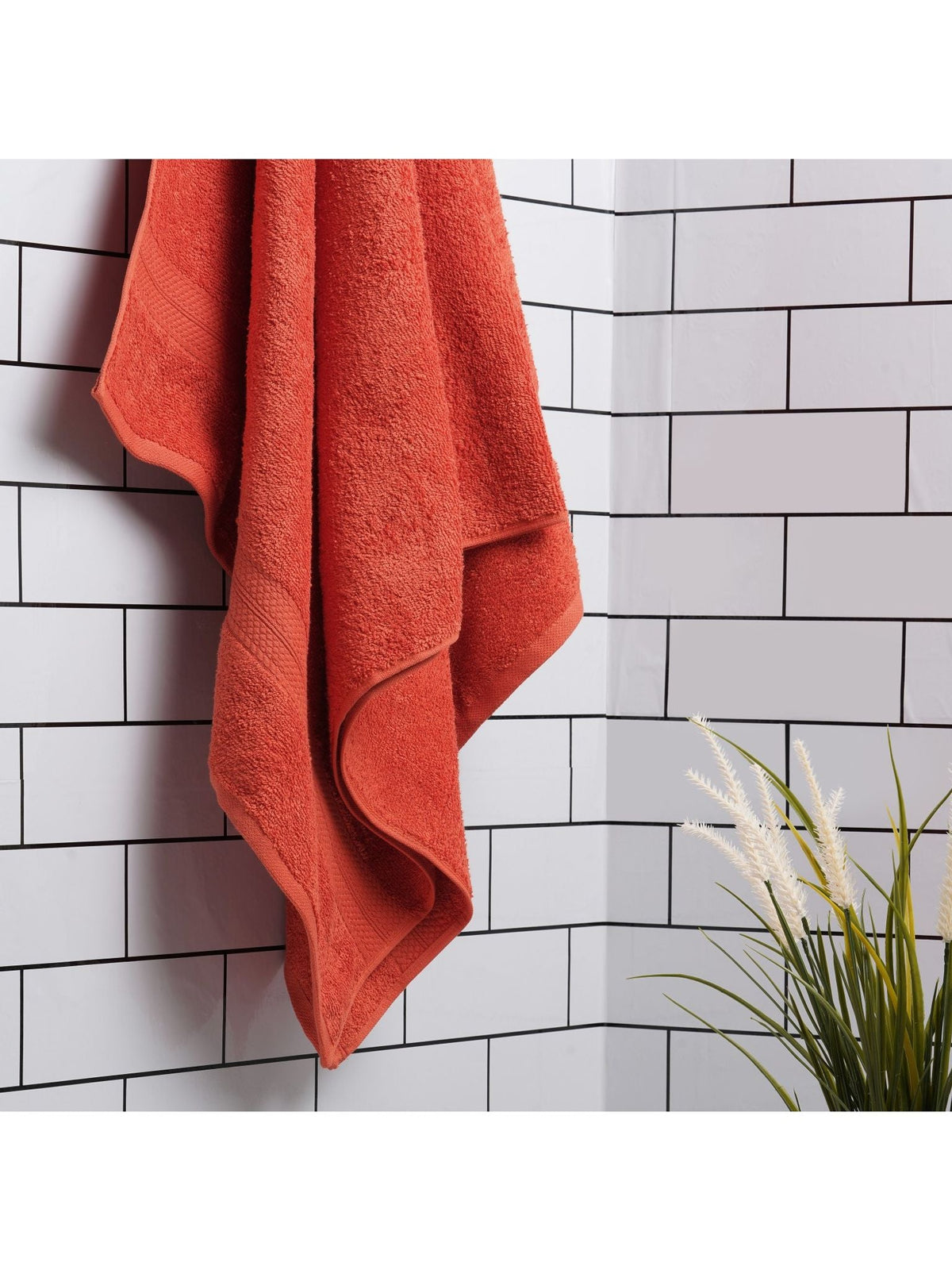 HOME 360 Luxury Cotton Plush Absorbent Material Bath Towel 75X150 CM