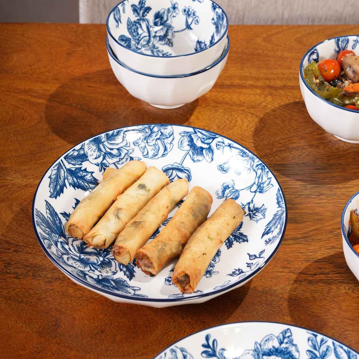 Blue Vintage Floral Dinnerware
