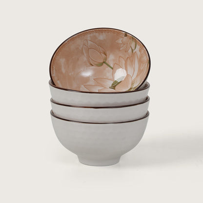 Blossom Lotus Ceramic Bowls