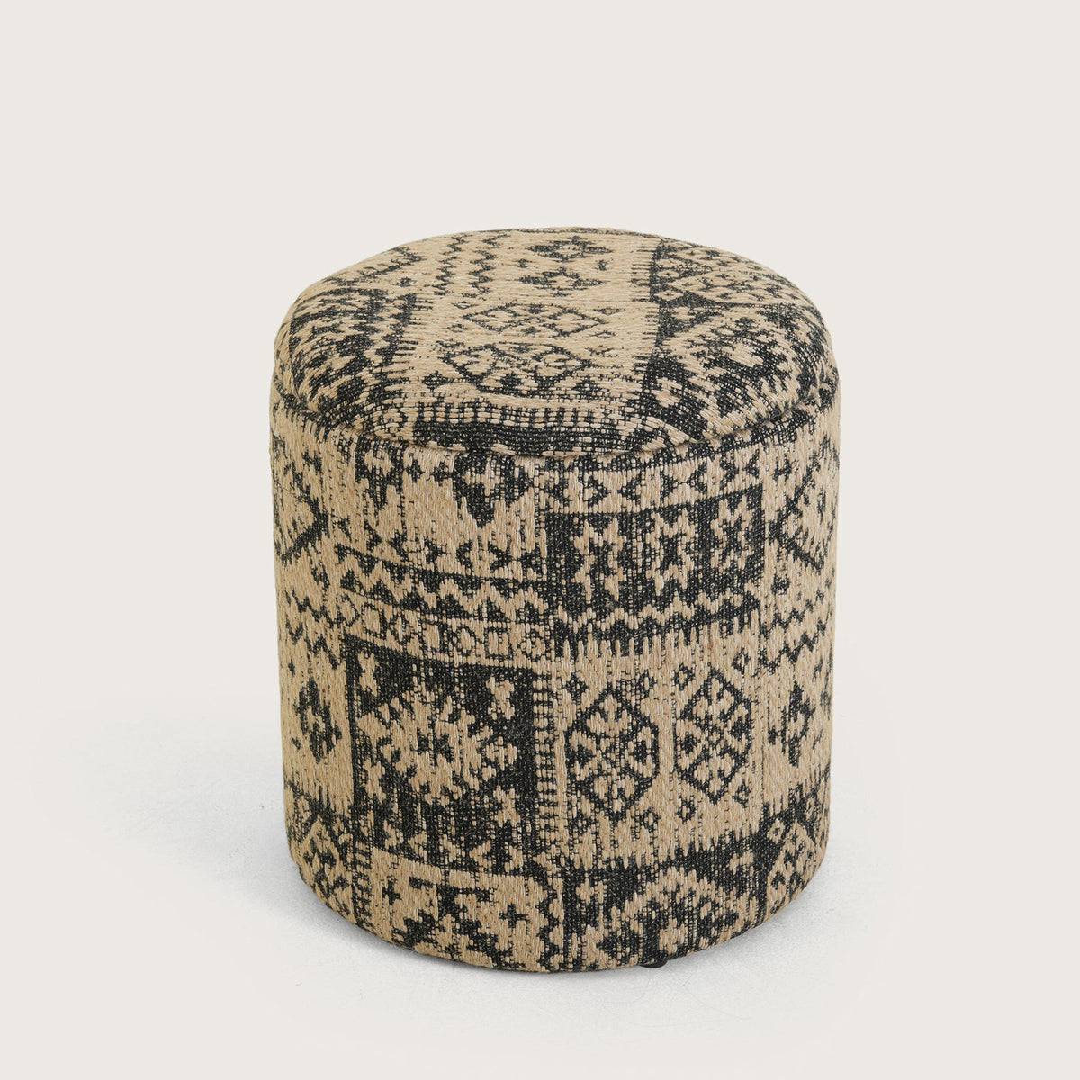 Boho Woven Pattern Ottomans Footstools | Pouffe | Hidden Storage | Removable Lid