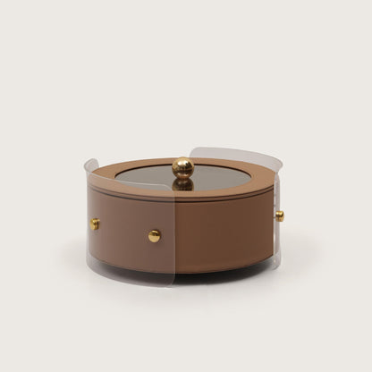 Round Organiser Storage Box With Lid
