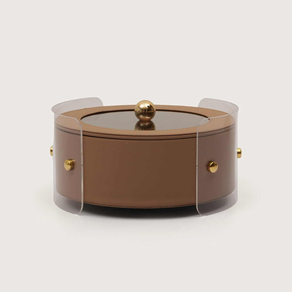 Round Organiser Storage Box With Lid
