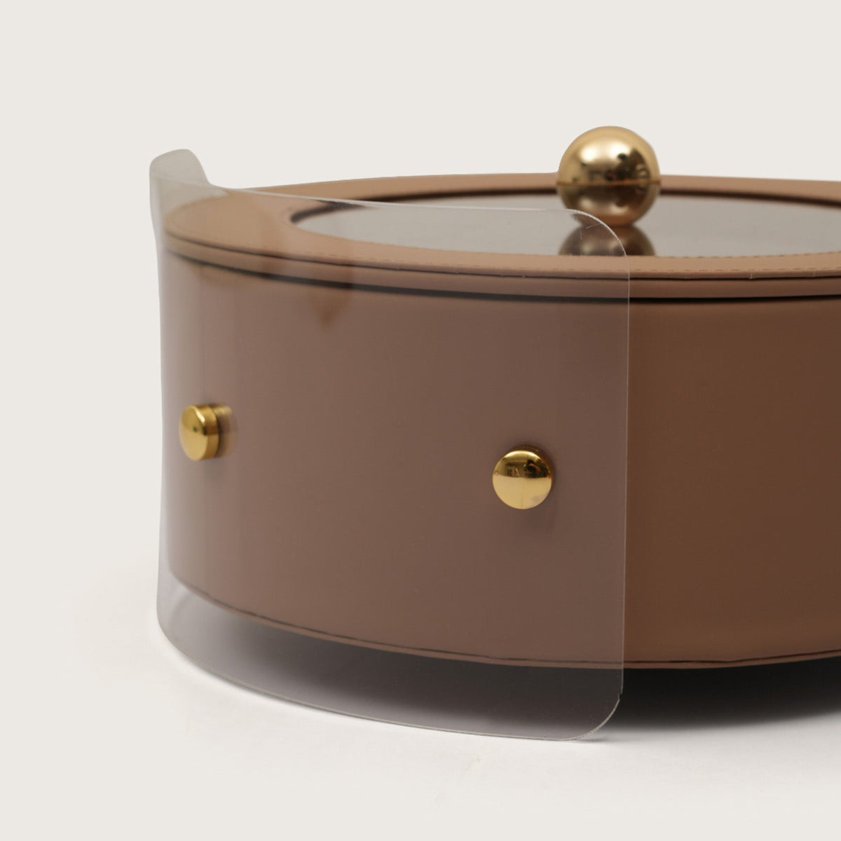 Round Organiser Storage Box With Lid