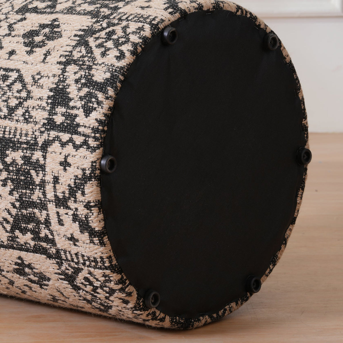 Boho Woven Pattern Ottomans Footstools | Pouffe | Hidden Storage | Removable Lid