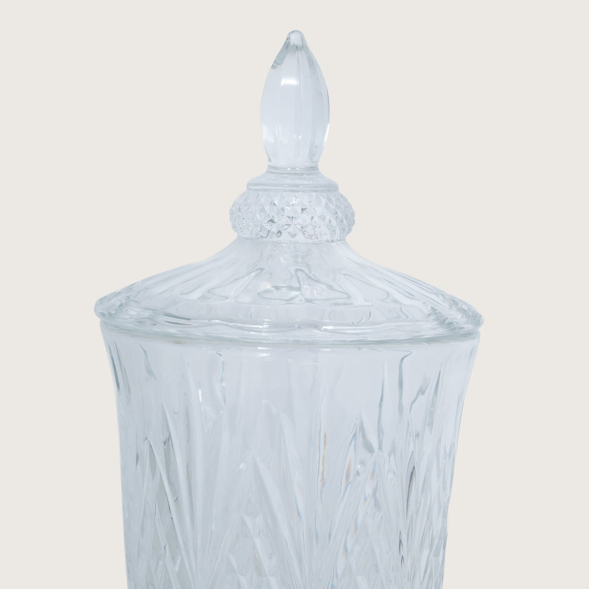 Beverage Glass Dispenser 2000ML with Glass Tumblers 350ML Set of 6 | Stripe