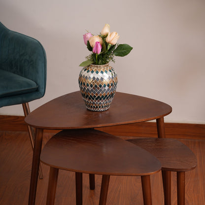 Modern Organic Shaped Nesting Table