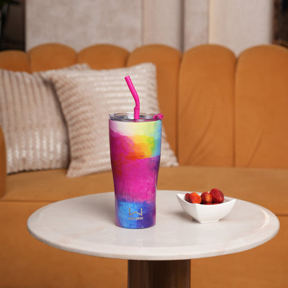 Abstract Watercolor Insulated Tumbler