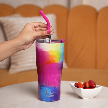 Abstract Watercolor Insulated Tumbler
