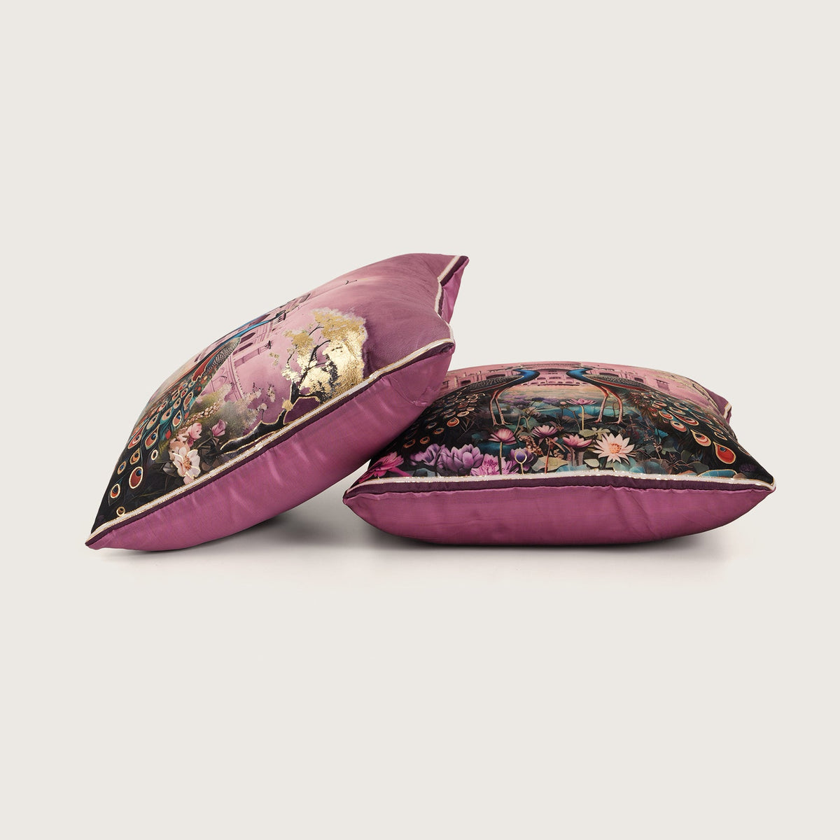 Regal Peacock Cushion Covers