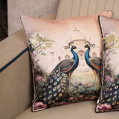 Regal Peacock Cushion Covers