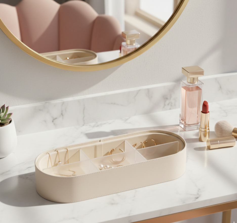 Luxe Multicompartment Organiser White