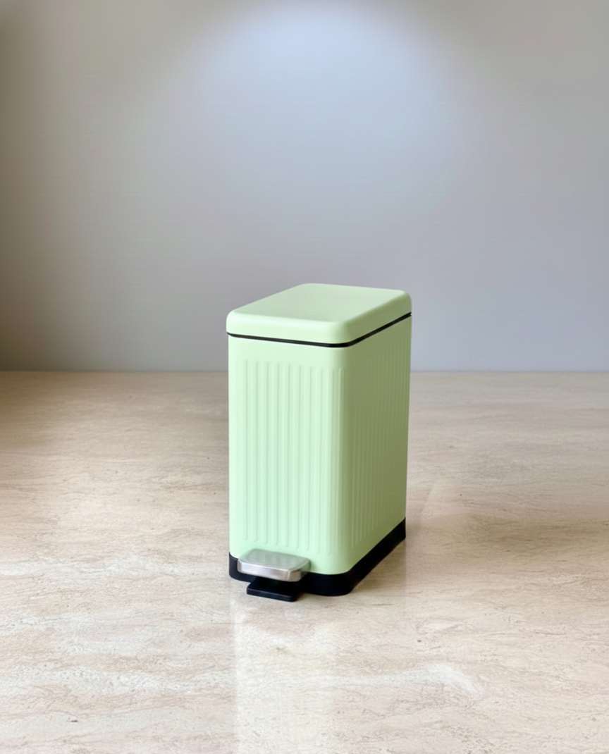 Mint Rectangular Dustbin With Soft Close Lid